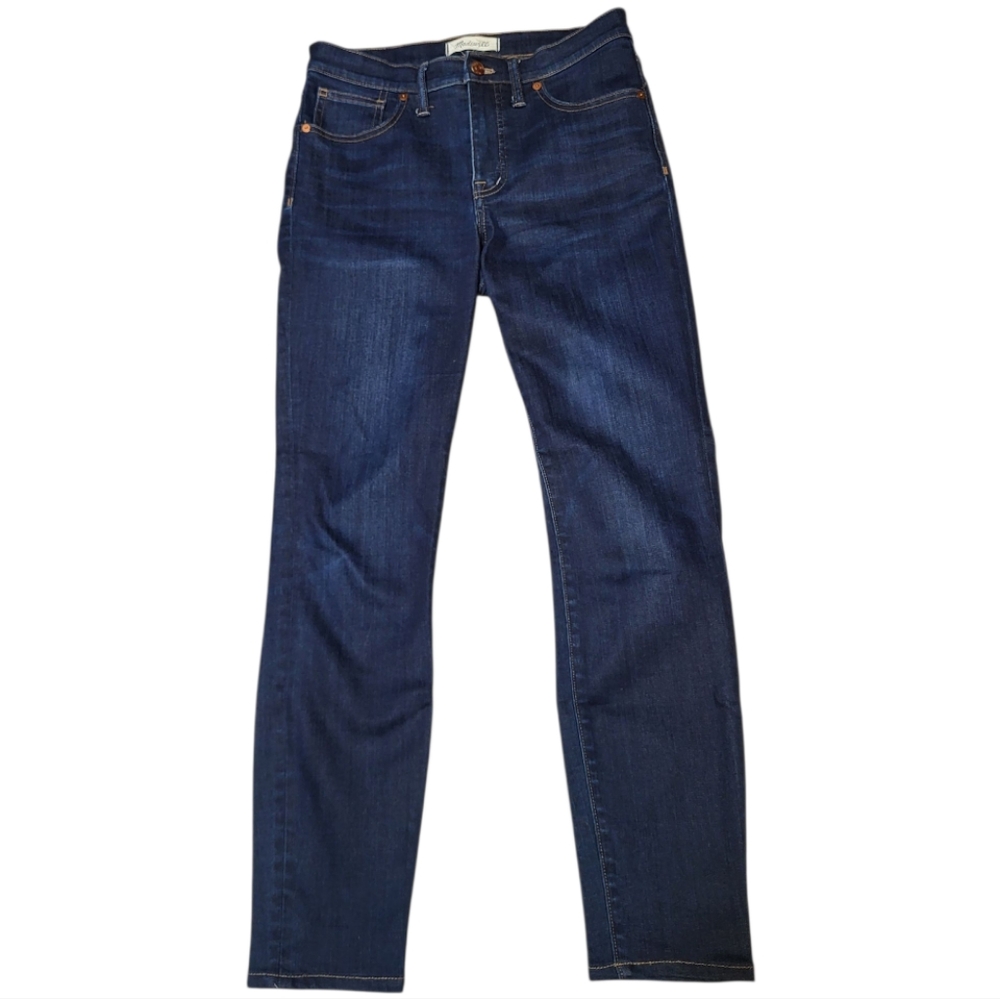 Madewell Women's 9" High-Rise Skinny Jeans in Dark Wash- Size 27